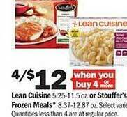 Meijer Lean cuisine or stouffer's frozen meals offer