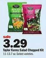 Meijer Taylor farms salad chopped kit offer