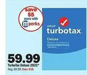 Meijer Turbo tax deluxe 2022 offer