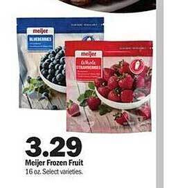 Meijer Meijer frozen fruit offer