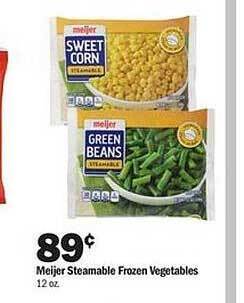 Meijer Meijer steamable frozen vegetables offer