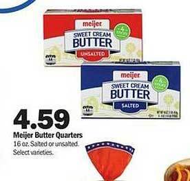 Meijer Meijer butter quarters offer