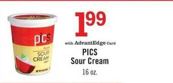 Price Chopper Pics sour cream offer
