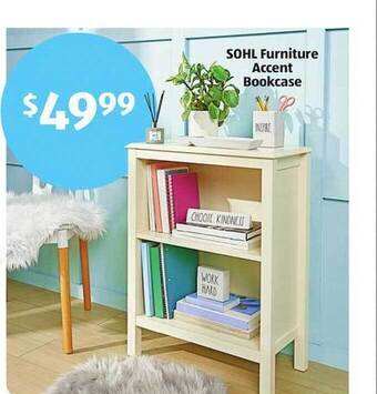 Aldi Sohl furniture accent bookcase offer