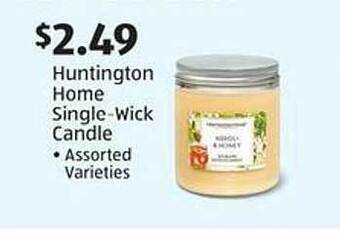 Aldi Huntington home single-wick candle offer