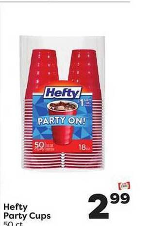 Weis Markets Hefty party cups offer