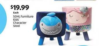 Aldi Sohl furniture kids character stool offer
