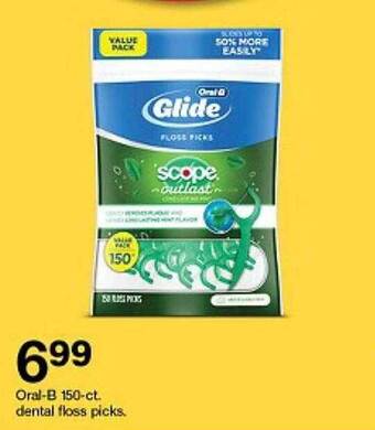 Target Oral-b 150-ct. dental floss picks offer