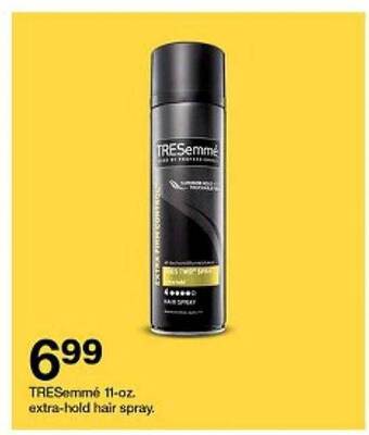 Target Tresemmé extra-hold hair spray offer