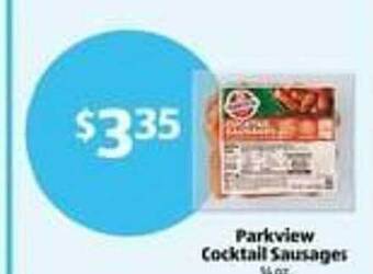 Aldi Parkview cocktail sausages offer