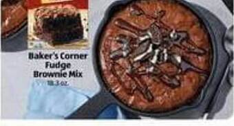 Aldi Baker's corner fudge brownie mix offer