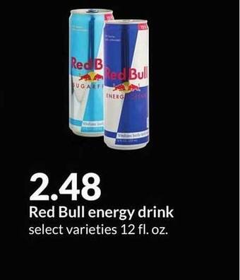 Hy-Vee Red bull energy drink offer