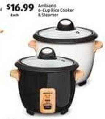 Aldi Ambiano 6-cup rice cooker & steamer offer