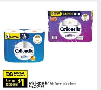 Dollar General Cottonelle® bath tissue offer