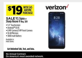 Dollar General Tcl signa or sharp rouvo v offer