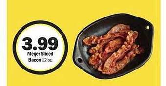 Meijer Meijer sliced bacon offer