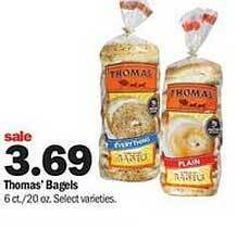 Meijer Thomas' bagels offer