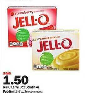 Meijer Jell-o large box gelatin or pudding offer