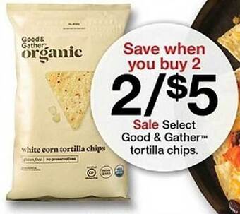 Target Good & gather tortilla chips offer