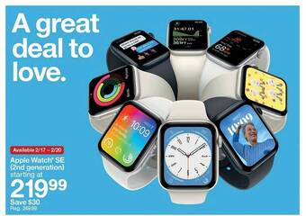 Target Apple watch se offer