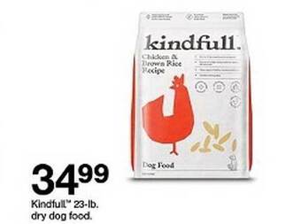 Target Kindfull 23-lb dry dog food offer