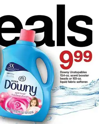 Target Downy unstopables scent booster beads or liquid fabric softener offer