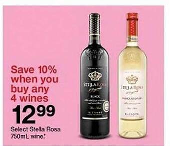 Target Select stella rosa 750ml wine offer