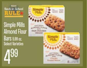 Jewel-Osco Simple Mills Almond Flour Bars offer