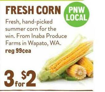 New Seasons Market Fresh Corn offer