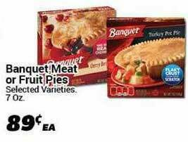 Cost Cutter Banquet Meat Or Fruit Pies offer