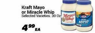 Cost Cutter Kraft Mayo Or Miracle Whip offer