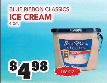 Fareway Blue Ribbon Classics Ice Cream offer