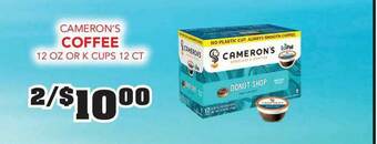 Fareway Cameron's Coffee 12 Oz Or K Cups 12 Ct offer