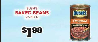 Fareway Bush's Baked Beans 22-28 Oz offer