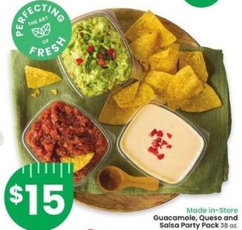 Albertsons Guacamole, Queso and Salsa Party Pack 38 oz offer