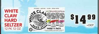 Fareway White Claw Hard Seltzer 12 Pk 12 Oz offer