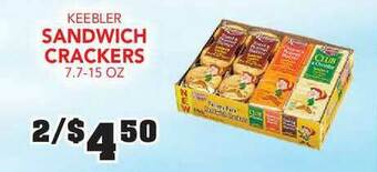 Fareway Keebler Sandwich Crackers 7.7-15 Oz offer