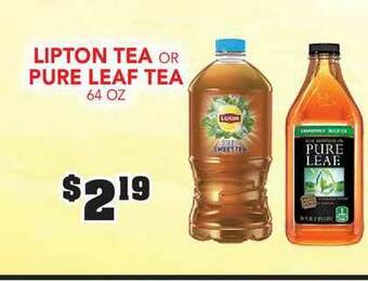 Fareway Lipton Tea Or Pure Leaf Tea 64 Oz offer