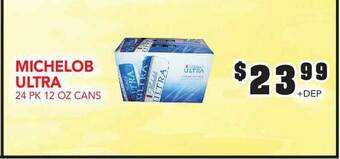 Fareway Michelob Ultra 24 Pk 12 Oz Cans offer