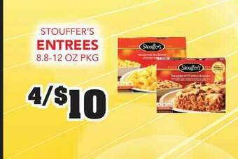 Fareway Stouffer's Entrees 8.8-12 Oz Pkg offer
