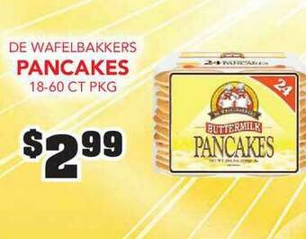 Fareway De Wafelbakkers Pancakes 18-60 Ct Pkg offer
