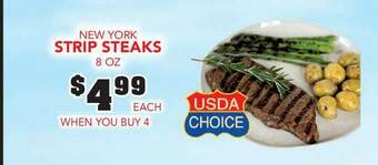 Fareway New York Strip Steaks 8 Oz offer