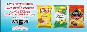 Fareway Lay's Potato Chips, Lay's Kettle Cooked Or On The Border Tortilla Chips 9.1-11.5 Oz offer
