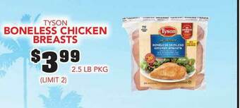 Fareway Tyson Boneless Chicken Breasts offer