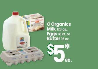 Jewel-Osco O Organics Milk, Eggs Or Butter offer