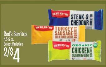 Jewel-Osco Red's Burritos offer