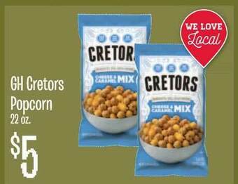 Jewel-Osco GH Cretors Popcorn offer
