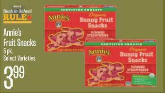 Jewel-Osco Annie's Fruit Snacks offer