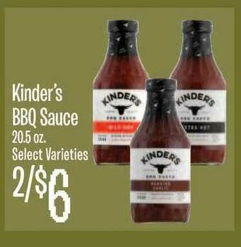 Jewel-Osco Kinder's BBQ Sauce offer