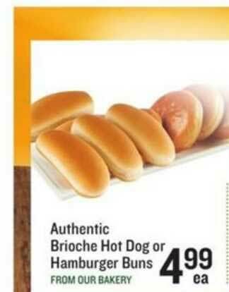 Lowes Foods Authentic Brioche Hot Dog Or Hamburger Buns offer